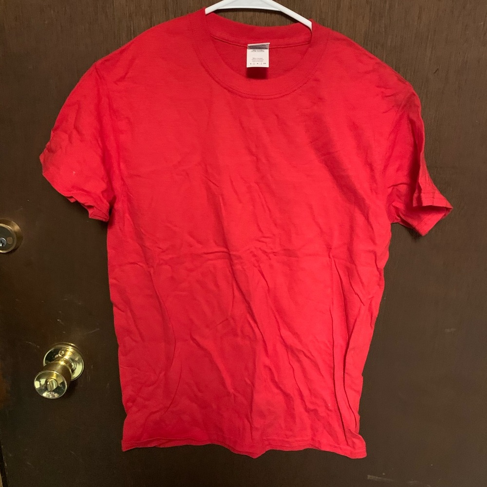 Plain Red Basic Tee - image 1